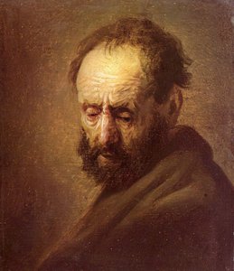 Head of a Bearded Man by Rembrandt van Rijn